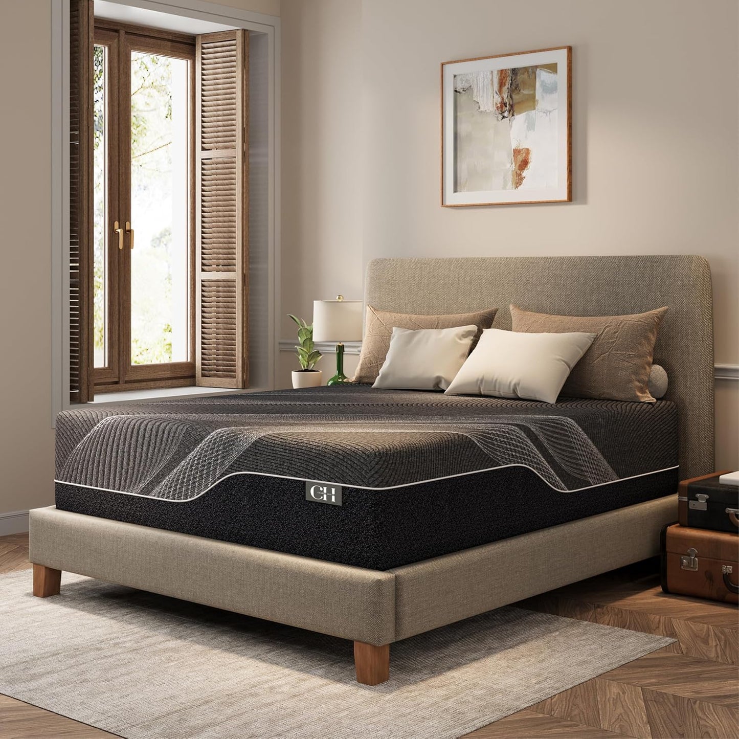 CH CHARME HOUSE Bamboo-Charcoal Memory Foam Mattress