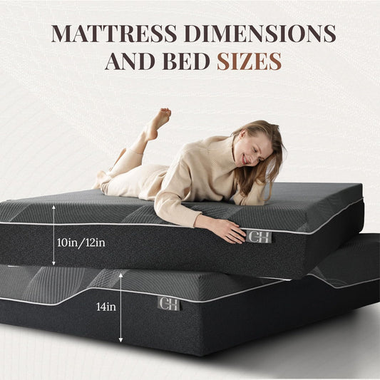 CH CHARME HOUSE Bamboo-Charcoal Memory Foam Mattress